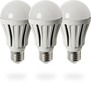 lamptiras crypto led bulb a60 85w 650lm warm white 3000k 80cri e27 220vac aluminum x 3 tem
