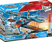 playmobil 70831 air stunt show diplano foinikas