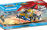 playmobil 70833 air stunt show elikoptero me kinimatografiko synergeio