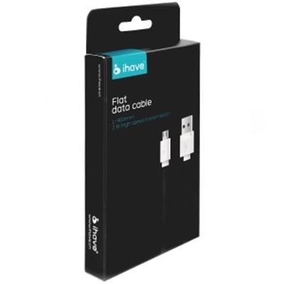ihave micro usb data cable flat wire black tel ihave micro usb data cable flat wire black tel