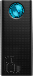baseus ambilight digital display quick charge pd30 qc30 power bank 65w 30000mah black