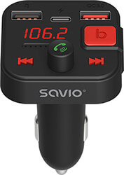 savio tr 15 fm transmitter with bluetooth and pd charger
