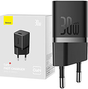 baseus mini wall charger gan5 30w black