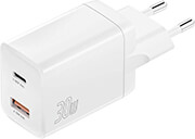 4smarts wall charger pd dual port usb type c 30w white