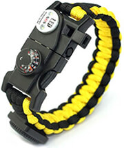 hunter paracord bracelet yellow black hunter300 yellow