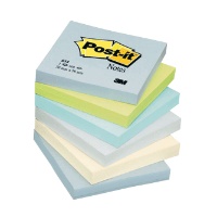 3m post it 654 mineral rainbow 76 x 76mm 6 pack photo