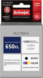 activejet ah m650rx melani symbato me hp 650 cz101ae cz102ae premium 1 x 20 ml 1 x 21 ml black color photo