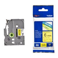 gnisio brother ptouch tze611 yellow black 8m x 6mm oem tze611 photo