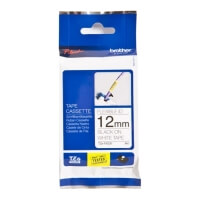 gnisio brother ptouch white black 8m x 12mm oem tzefx231 photo