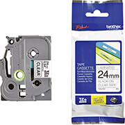 gnisio brother ptouch 8x24 black on clear me oem tze 151 photo