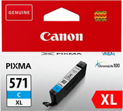 gnisio canon cli 571xl cyan me oem 0332c001 photo