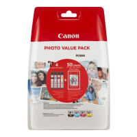 gnisio melani canoncli 581vp bk c m y photo paper me oem 2106c005 photo