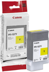 gnisio melani canon pfi 107 yellow 130ml me oem 6708b001 photo