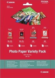 canon vp 101 variety photo pack a4 10x15cm 20sheet me oem 0775b079 photo