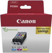 canon melani inkjet cli 521 cmy multipack me oem 2934b015 photo