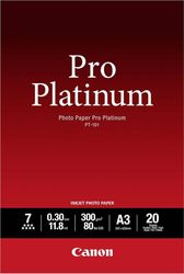 canon fotografiko xarti pro platinum a3 glossy 300g m 20 fylla me oem 2768b017 photo