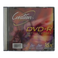 creation dvd r 16x 47gb slim case 10pcs photo