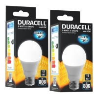 lamptiras duracell led e27 9w 2700k 2tem photo