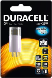 lamptiras duracell led g4 25w 250lm photo