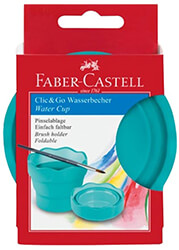 faber castell drawing cup folding turquoise photo