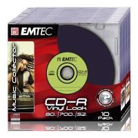 emtec cd r 52x 80 min 700mb vinyl look slim case 10pcs photo emtec cd r 52x 80 min 700mb vinyl look slim case 10pcs photo