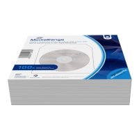 mediarange paper sleeves for 1 disc white 100 pack photo