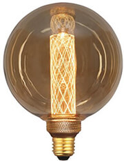 lampa led g125 35w e27 2000k 220 240v gold glass dimmable photo