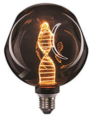 lampa led g125 4w e27 1800k 220 240v dented dna smoky dimmable photo