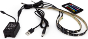 gembird usb rgb led strip 2 x 50 cm photo