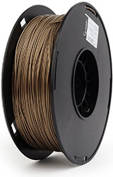 gembird pla plus filament gia 3d printers 175 mm gold metal 1 kg photo