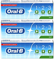 odontokrema oral b 1 2 3 75ml 3tem photo
