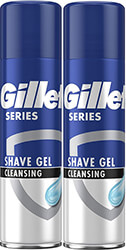 afros xyrismatos gillette series gel cleans charcoal 400ml 200ml x2 photo