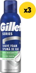 afros xyrismatos gillette series soothing sens 600ml 3x200ml photo