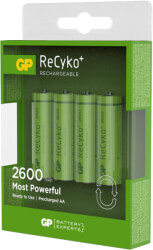 rechargeable battery gp r6 aa recyko 2600mah nimh 4tem photo