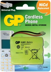 battery for cordless phone gp 3aa 36v nimh 600mah gpt160 photo