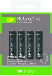 rechargeable battery gp r03 aaa 800mah recyko pro nimh 4 pcs pack gp photo