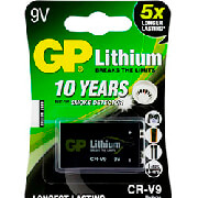 gp lithium battery crv9 9v 1 pc blister best for smoke detectors gp photo