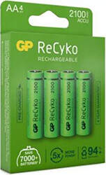 gp rechargeable battery aa 2100mah recyko