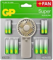 gp super alkaline 12x aa 12x aaa fan