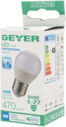 lamptiras geyer led g45 e27 470lm 6w 4000k photo