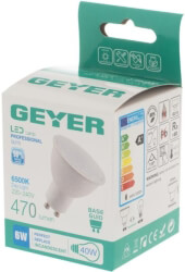 lamptiras geyer led gu10 470lm 6w 6500k photo