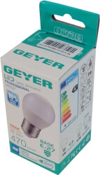 lamptiras geyer led g45 e27 6w 3000k 470lm dimmable photo