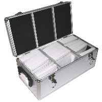 aluminium carry case box 600 discs photo
