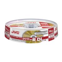 jvc dvd r dual layer 8x 85gb 215min cakebox 10pcs japan made by taiyo yuden photo