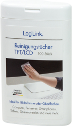 logilink rp0010 cleaning wipes for tft lcd und plasma screens photo