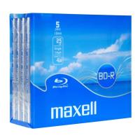 maxell blu ray bd r 4x 25 gb jewel case 5pcs photo