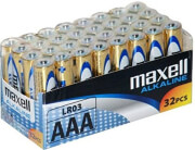 mpataries maxell alkaline 3a 32pack