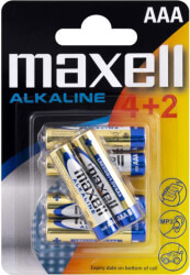 mpataries maxell alkaline lr03 3a 4 2pack photo