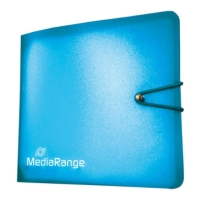mediarangemedia storage wallet for 12 discs blue photo