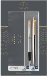 set parker jotter stainless steel gt fp bp photo